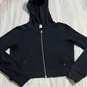 TNA Ribbed Black Hoodie
